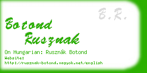 botond rusznak business card